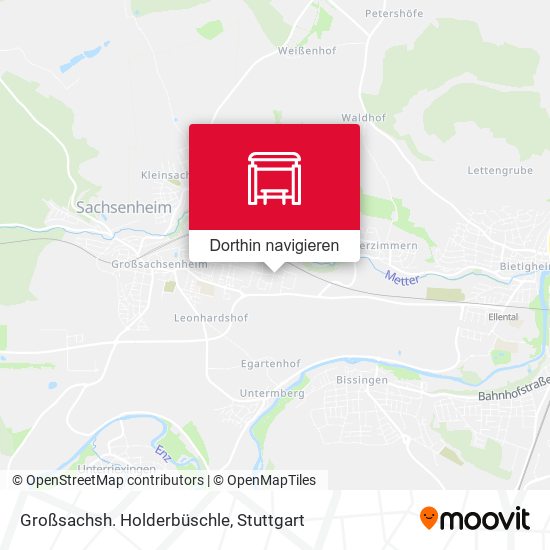 Großsachsh. Holderbüschle Karte