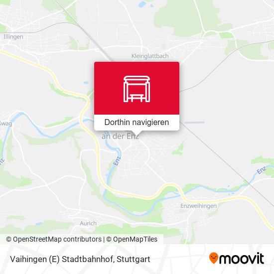 Vaihingen (E) Stadtbahnhof Karte