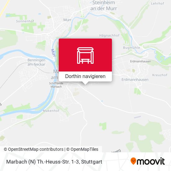 Marbach (N) Th.-Heuss-Str. 1-3 Karte