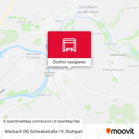 Marbach (N) Schwabstraße 19 Karte