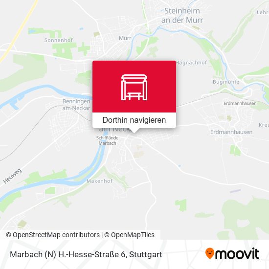 Marbach (N) H.-Hesse-Straße 6 Karte