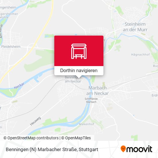Benningen (N) Marbacher Straße Karte