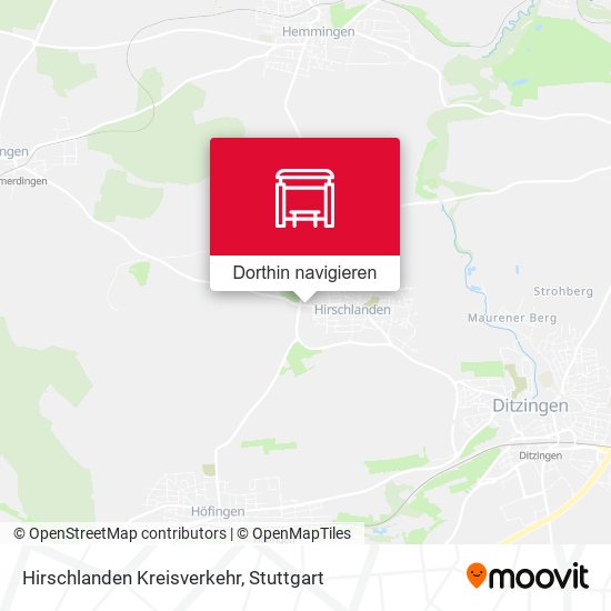 Hirschlanden Kreisverkehr Karte