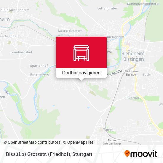 Biss.(Lb) Grotzstr. (Friedhof) Karte