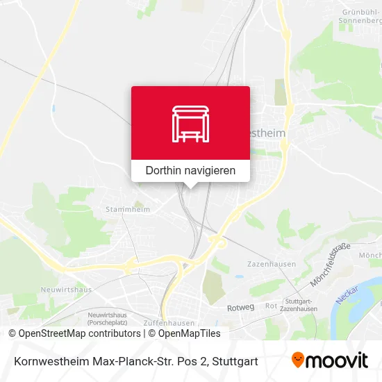 Kornwestheim Max-Planck-Str. Pos 2 Karte