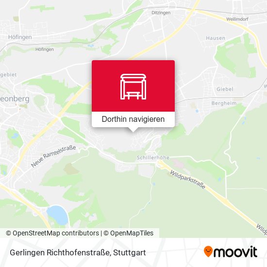 Gerlingen Richthofenstraße Karte