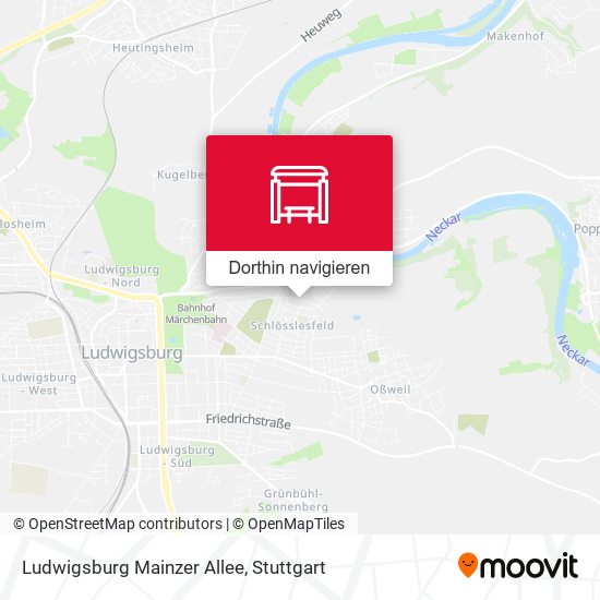 Ludwigsburg Mainzer Allee Karte