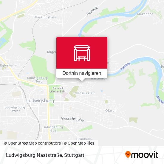 Ludwigsburg Naststraße Karte