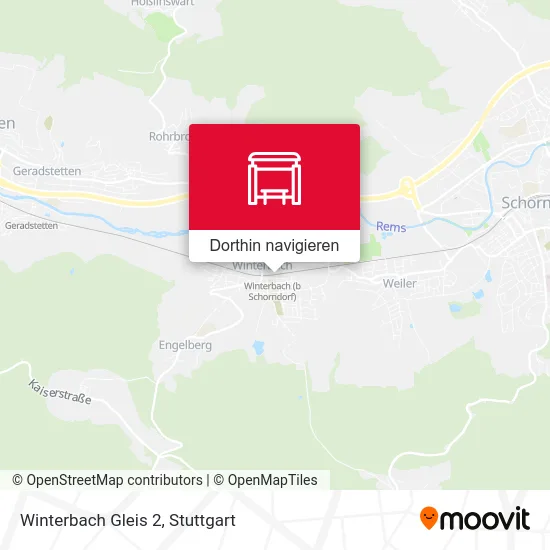 Winterbach Gleis 2 Karte