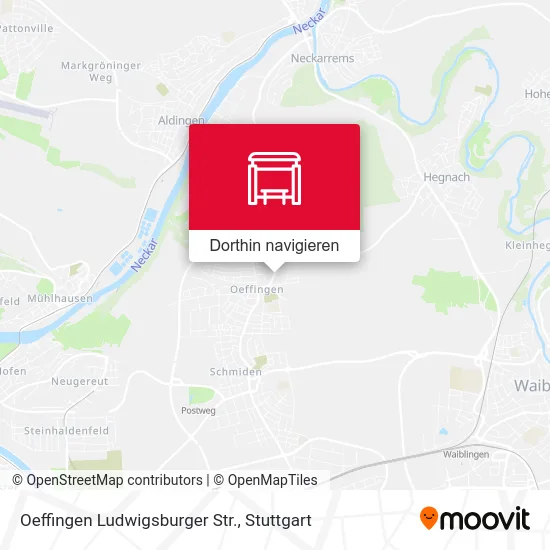 Oeffingen Ludwigsburger Str. Karte