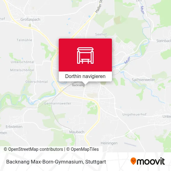 Backnang Max-Born-Gymnasium Karte