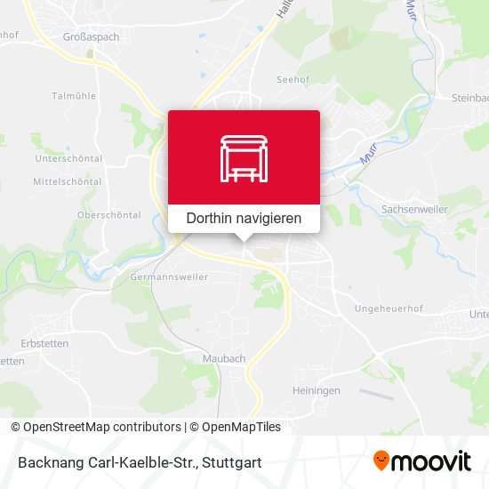 Backnang Carl-Kaelble-Str. Karte
