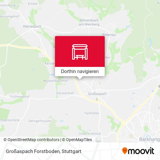 Großaspach Forstboden Karte