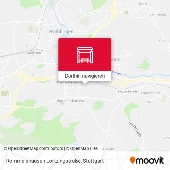 Rommelshausen Lortzingstraße Karte