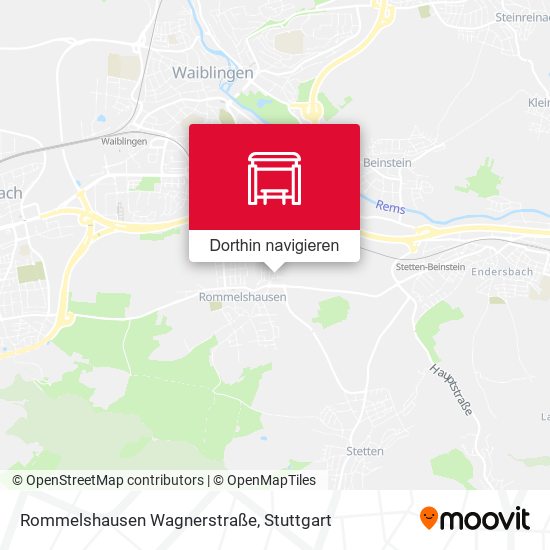 Rommelshausen Wagnerstraße Karte