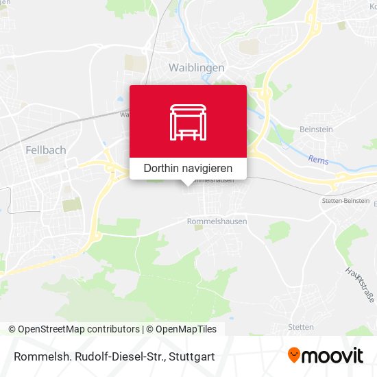 Rommelsh. Rudolf-Diesel-Str. Karte