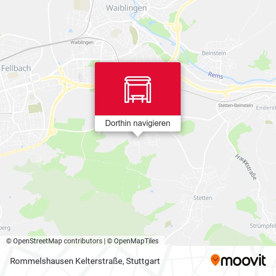 Rommelshausen Kelterstraße Karte