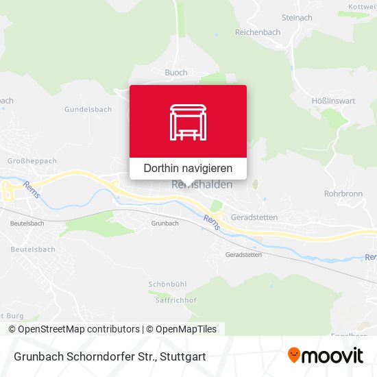 Grunbach Schorndorfer Str. Karte