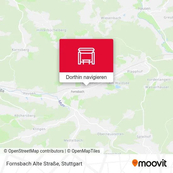 Fornsbach Alte Straße Karte