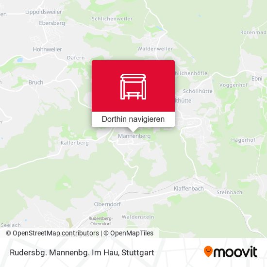 Rudersbg. Mannenbg. Im Hau Karte