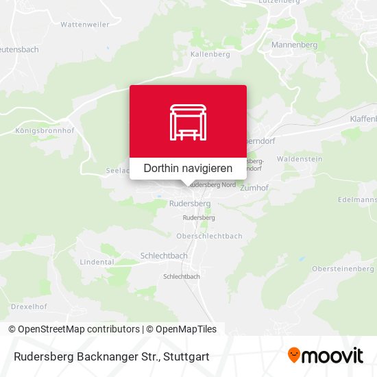 Rudersberg Backnanger Str. Karte