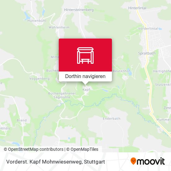 Vorderst. Kapf Mohnwiesenweg Karte