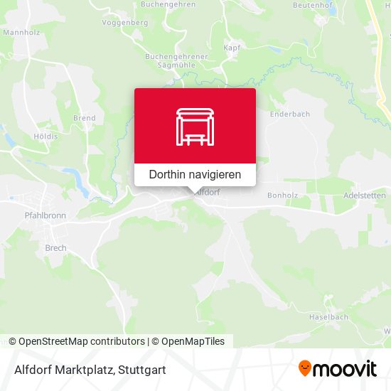 Alfdorf Marktplatz Karte