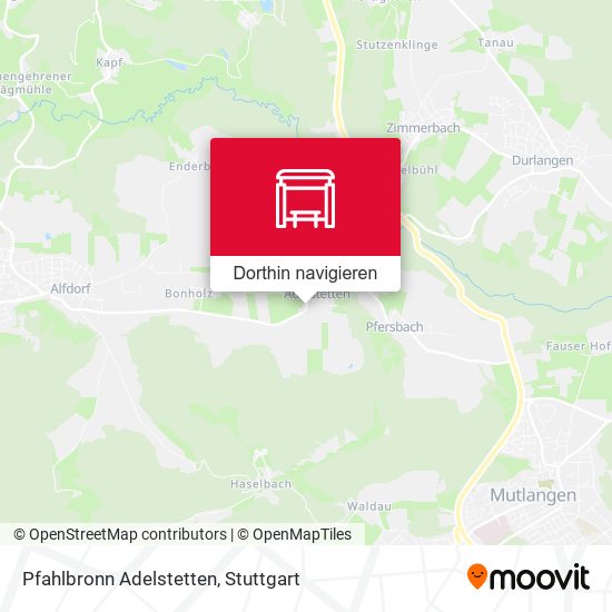 Pfahlbronn Adelstetten Karte