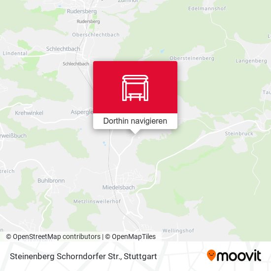 Steinenberg Schorndorfer Str. Karte