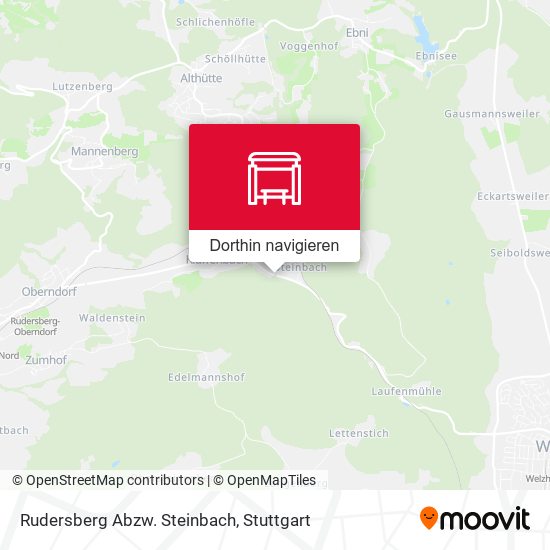 Rudersberg Abzw. Steinbach Karte