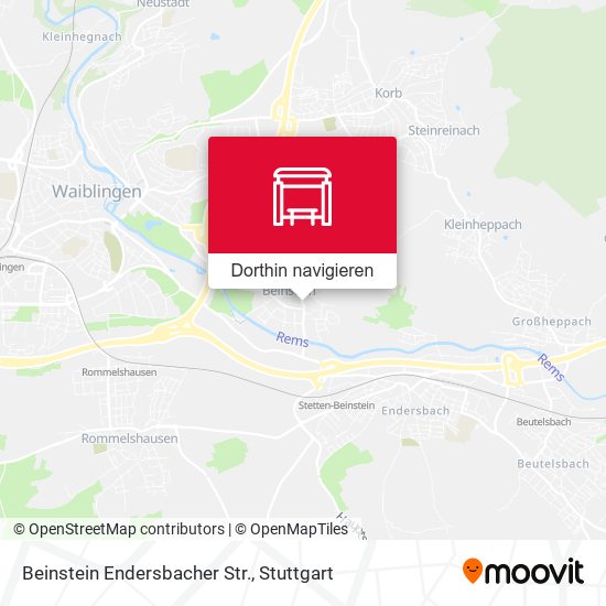 Beinstein Endersbacher Str. Karte