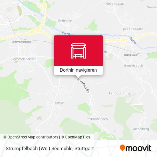 Strümpfelbach (Wn.) Seemühle Karte