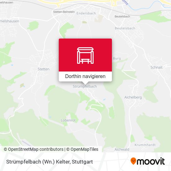 Strümpfelbach (Wn.) Kelter Karte