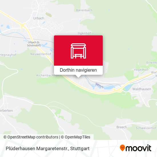 Plüderhausen Margaretenstr. Karte