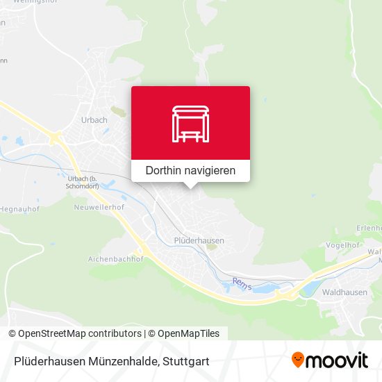 Plüderhausen Münzenhalde Karte