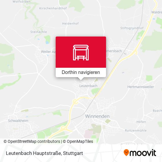 Leutenbach Hauptstraße Karte