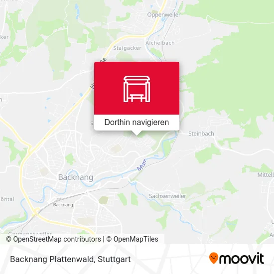 Backnang Plattenwald Karte
