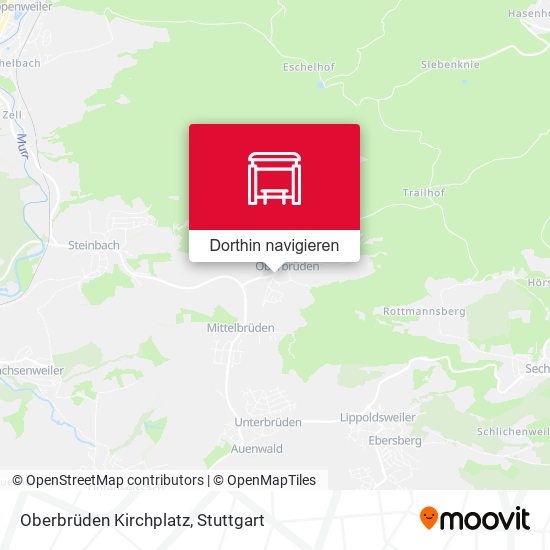 Oberbrüden Kirchplatz Karte