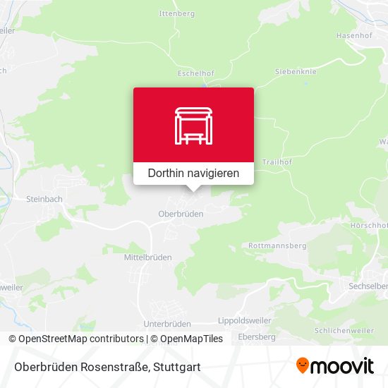 Oberbrüden Rosenstraße Karte