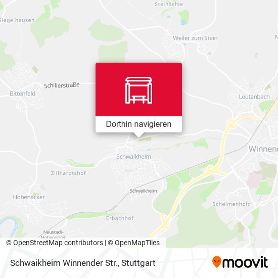 Schwaikheim Winnender Str. Karte