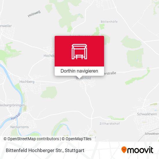 Bittenfeld Hochberger Str. Karte