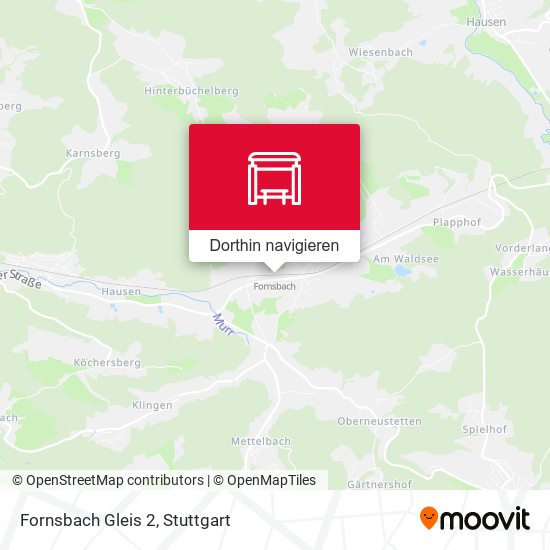 Fornsbach Gleis 2 Karte