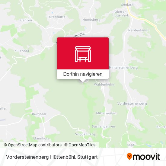 Vordersteinenberg Hüttenbühl Karte