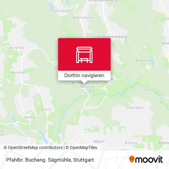Pfahlbr. Bucheng. Sägmühle Karte