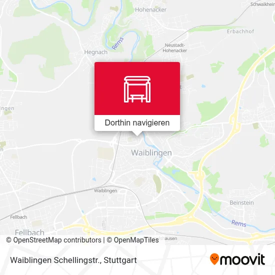 Waiblingen Schellingstr. Karte