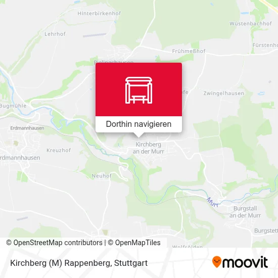 Kirchberg (M) Rappenberg Karte