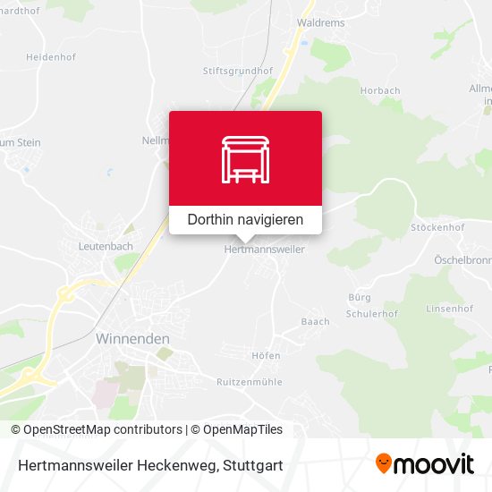 Hertmannsweiler Heckenweg Karte