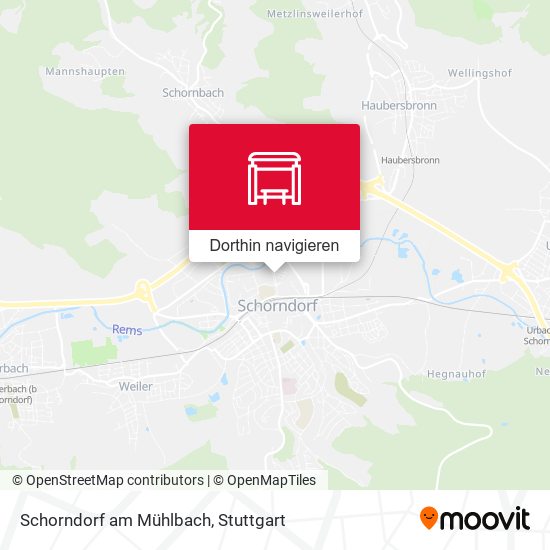 Schorndorf am Mühlbach Karte