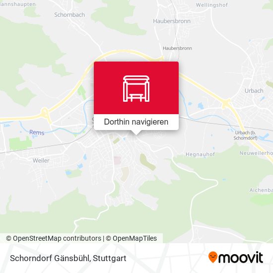 Schorndorf Gänsbühl Karte