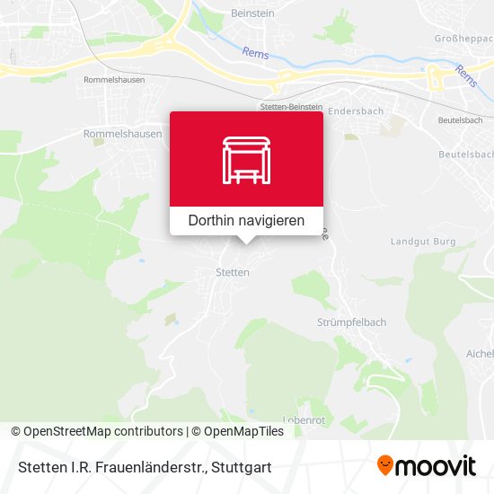 Stetten I.R. Frauenländerstr. Karte